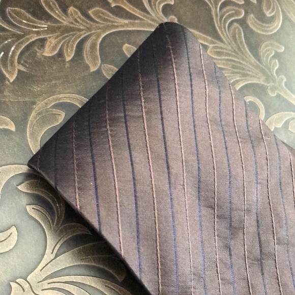 PIACCI UOMO ITALY Bronze Silk Tie - Picture 8 of 8